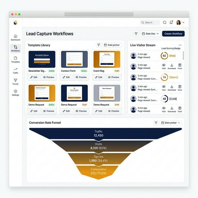 Lead capture workflows